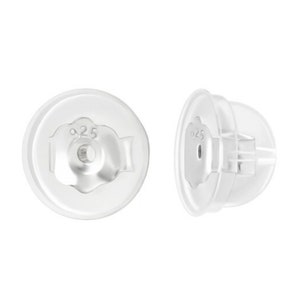 Invisible Clear Plastic Stud Earrings. Transparent in Colour for