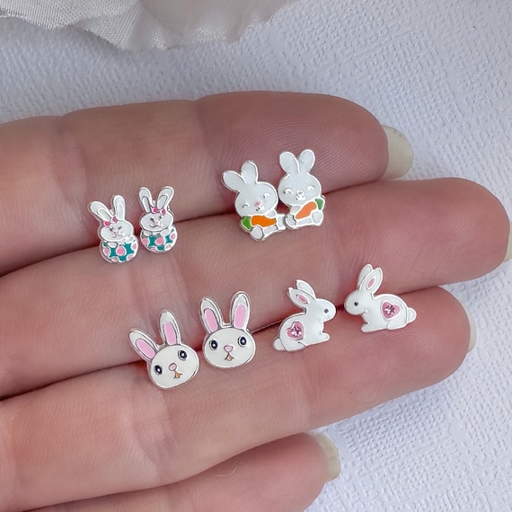 Bunny Earrings Silver Bunny Earrings Silver