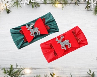 Christmas Baby Headband | Soft and Comfortable Headband | Reindeer Headband | Newborn Gift | Christmas Gift