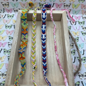 friendship bracelets with a unique pattern and multicolor stackable friendship bracelets boho friendship bracelet gifts woven bracelet gift