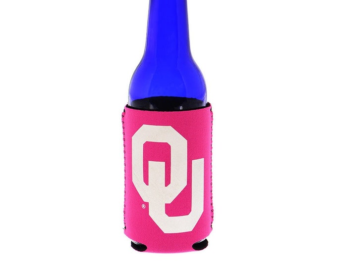 Collegiate Hot Pink Koozies - Texas A&M - University of Oklahoma