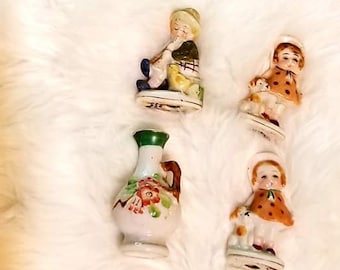 Vintage Occupied Japan Ceramic Figurines – Knick Knack Set