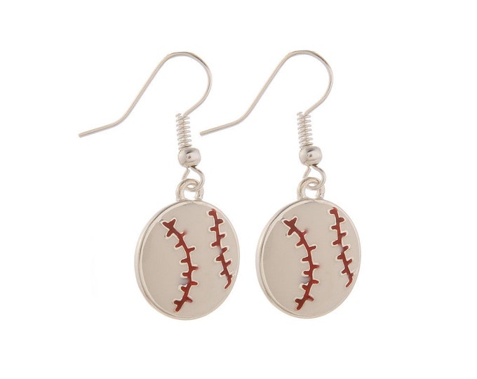 Baseball Dangle Earrings – Softball Mom Gift