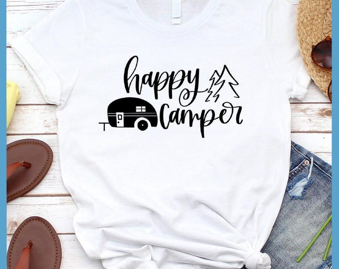 Happy Camper Tee - White
