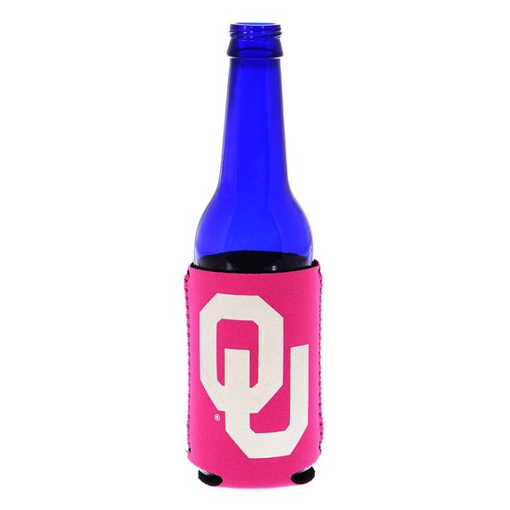Collegiate Hot Pink Koozies - Texas A&M - University of Oklahoma