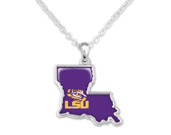 LSU Tigers Necklace - Louisiana State University, Gameday Jewelry