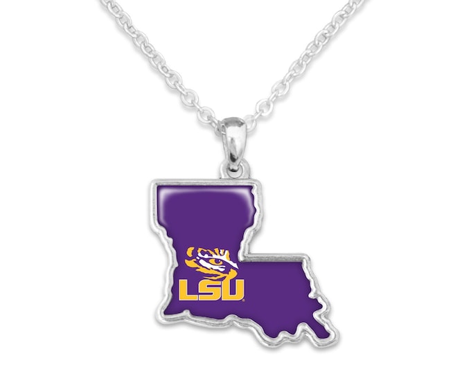 LSU Tigers Necklace - Louisiana State University, Gameday Jewelry