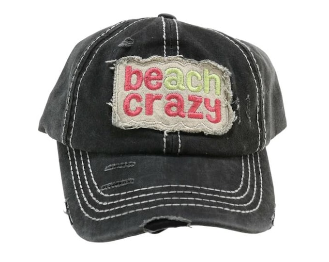 "Beach Crazy" Pony-Baseball Cap
