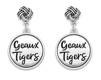 LSU Geaux Tigers Earrings - NCAA Jewelry