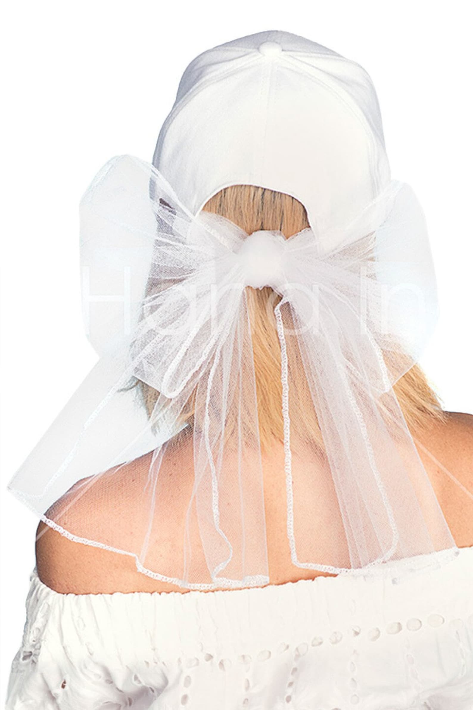 Bride Baseball Cap with Veil Brides Gift Bridal Party Etsy