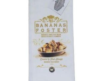 Bananas Foster Kitchen Towel - Louisiana Gifts, New Orleans
