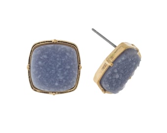 Cinderella Druzy Stud Earrings