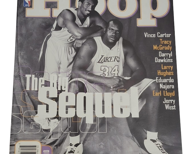 HOOP Magazine Shaq & Kobe Dec 2000 | Vintage NBA Magazine | Lakers Dynasty Collectible | Basketball Memorabilia