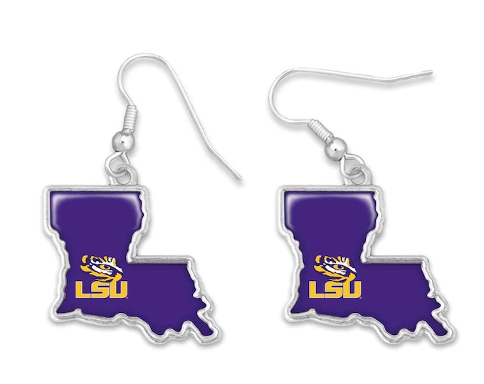 LSU Tigers Earrings – Louisiana State, Gameday Jewelry
