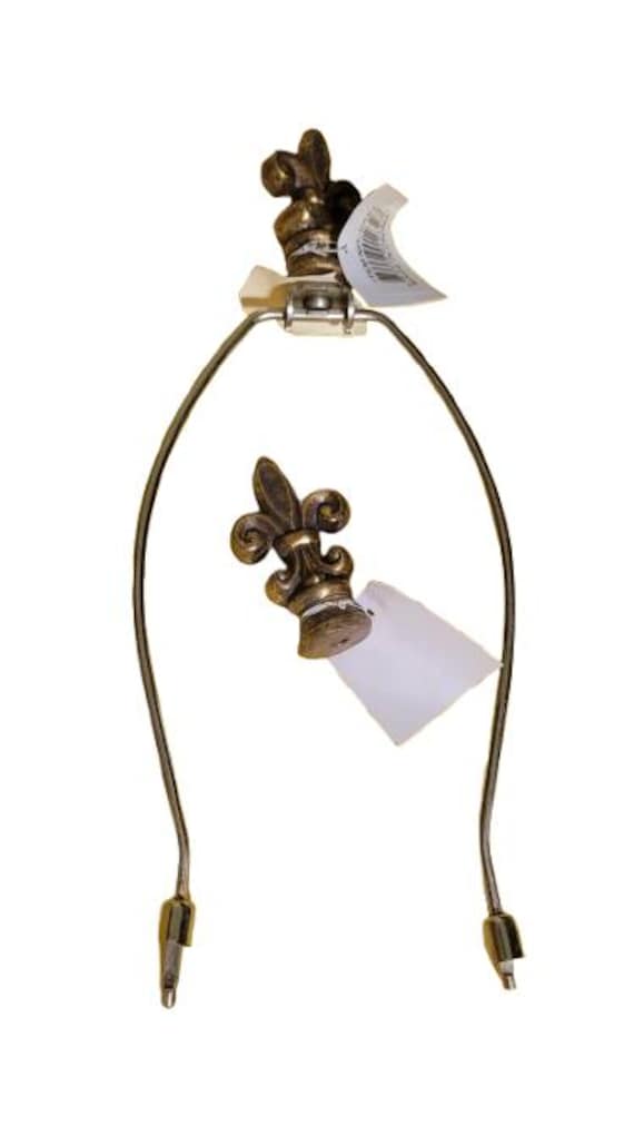 Bronze Fleur-de-Lis Lamp Finial Topper - Set Of 2 - Finials Only