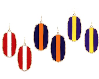 Game Day Moroccan Earrings - LSU / Alabama / Auburn