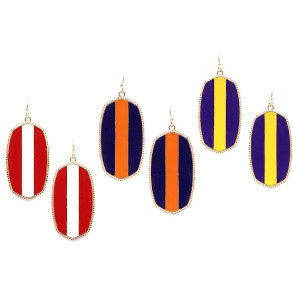 Game Day Moroccan Earrings - LSU / Alabama / Auburn