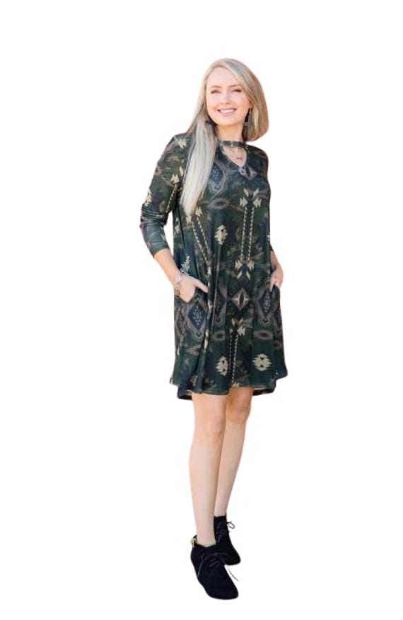Honey Hunt Camo Tunic Dress