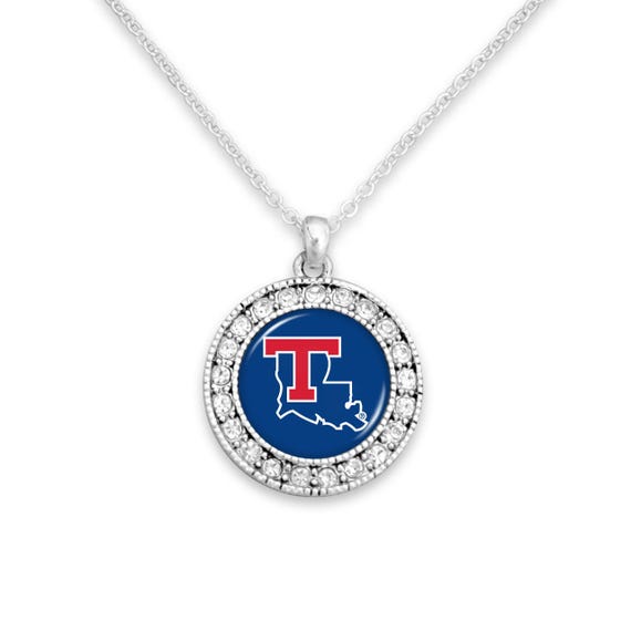 Louisiana Tech Jewel Charm Necklace