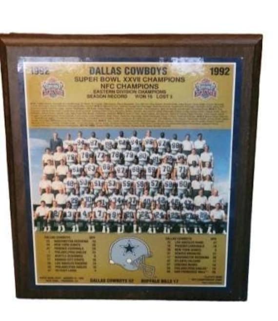 Dallas Cowboys Wall Plaque 1993 Super Bowl XXVIII Champions