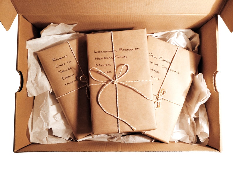 Mystery Book Boxes Subscription Set of 3 or 6 Used or New Etsy