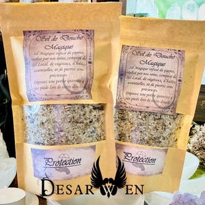Magic salts ritual shower protection witch esoteric salt energy ritual talisman wicca white magic