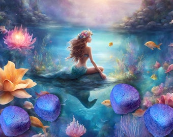 Mermaid scented wax melt perfume tablet
