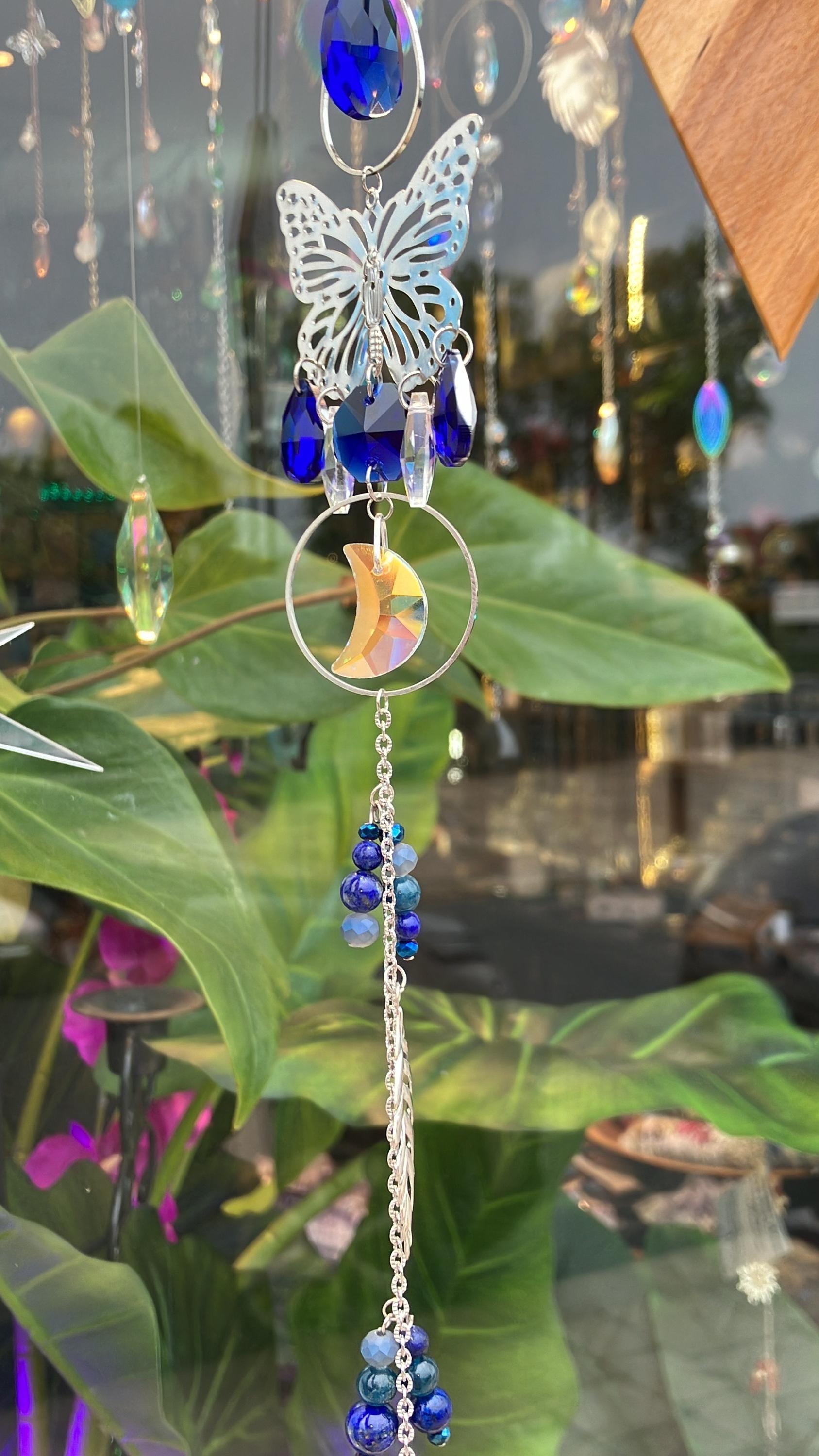 サンキャッチャー レインボー サンキャッチャー バタフライ ソーラー