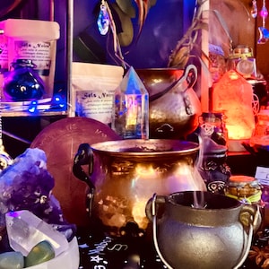 Hexenritual-Set, Kessel, Fülle, esoterische Magie, Glück, Wohlstand, Ritual, Wicca, weiße Magie