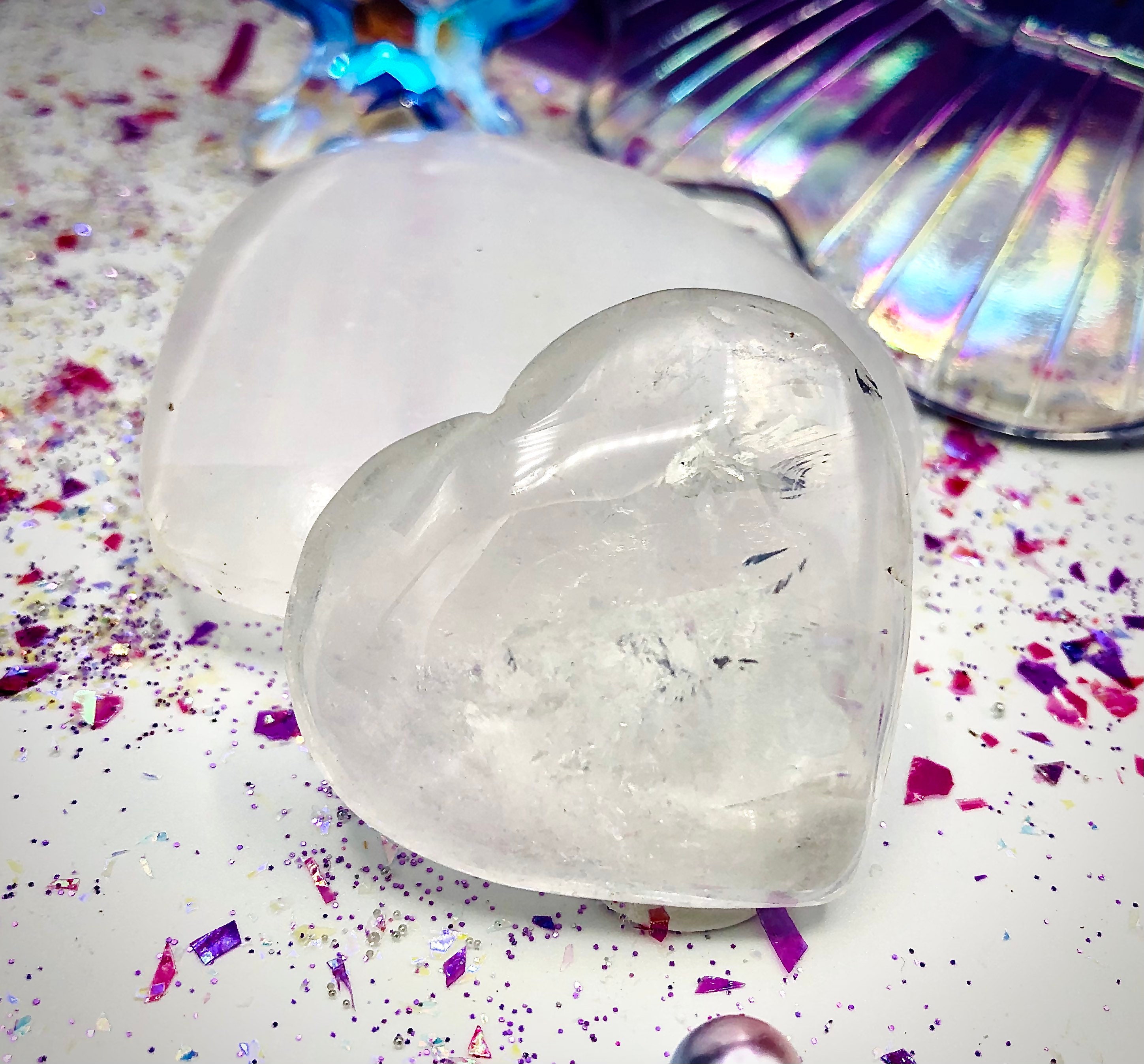 Coeur en Cristal de Roche