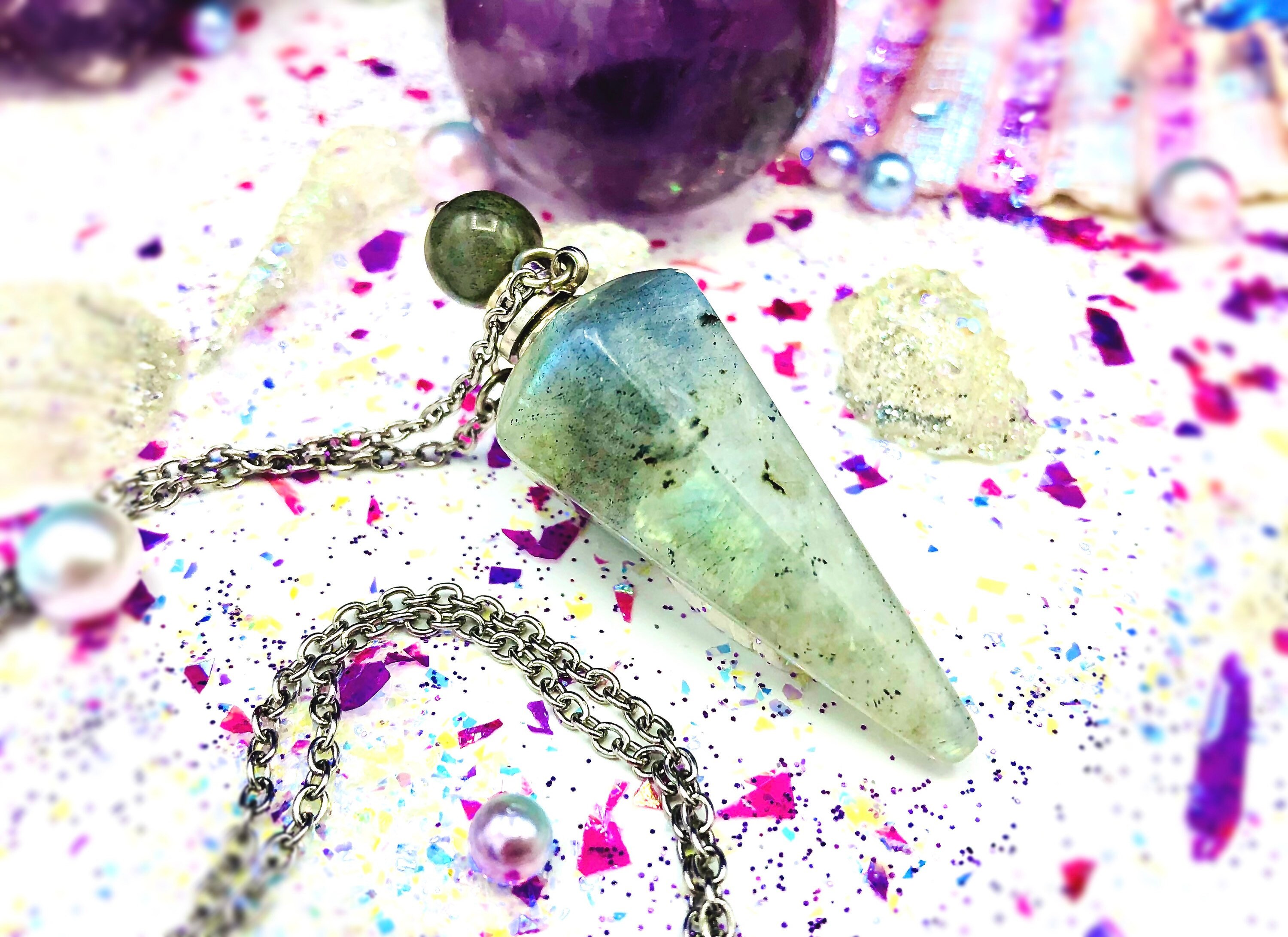 Flacon en Labradorite