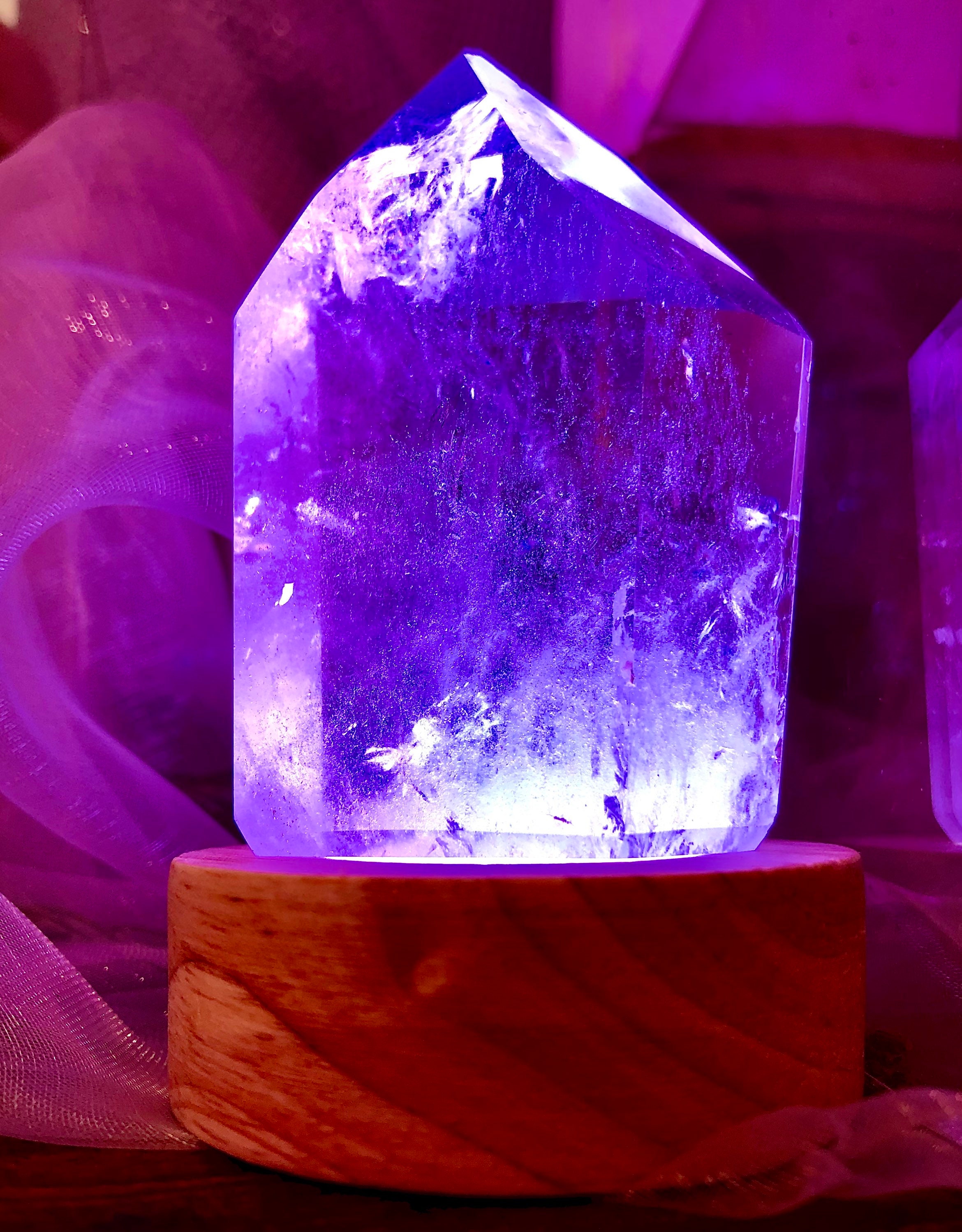 Purple salt rock lamp online