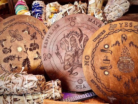 Tavola Ouija In Legno Con Pendolo - Divinazione Per Principianti, Messaggi Spiritici, Regalo Mistico