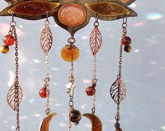 Rainbow suncatcher sun catcher lotus flower anchor joy of living tiger eye