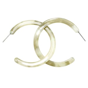 Tortoise Shell Acetate Earring- 50mm Huggie Stud Drop- Ready to Wear- High Quality Gold Plating- 2 pairs per order Turtle Shell Earrings