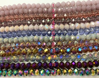 crystal rondelle beads