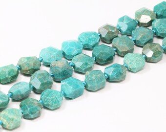 4pcs Amazonite-Gemstone Cabochons 18mm x 13mm