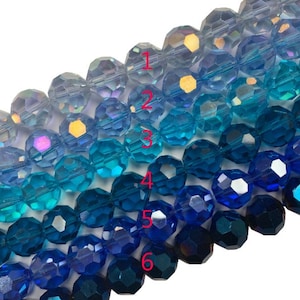 12mm Faceted Round Angelic Crystal Bead Strand (9 Inches Long)