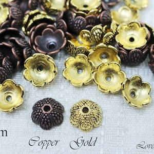 14mm Lead Free Pewter Bead Cap, End Cap (F13772)
