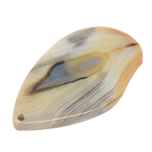 Lovely bead Freeform, Slice, Agate Pendant Bead, Polished and Drilled stone, DIY Jewelry Supply, Rocks for crafts
