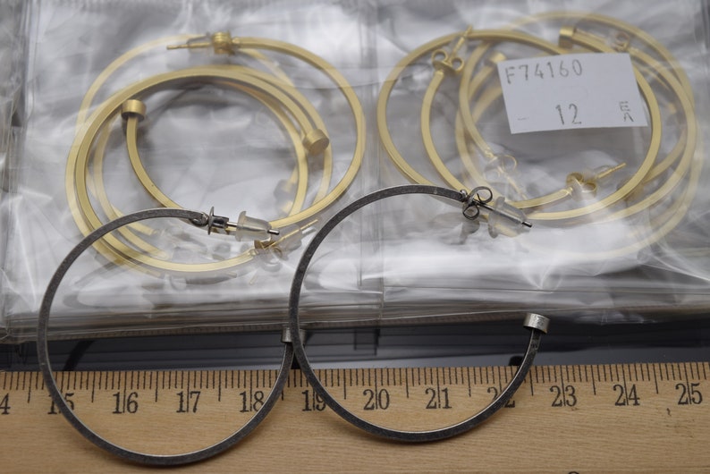 High Quality Handmade Matte Finish Smooth Hoop Earring Pair