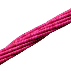 4x4mm Pink heishi  howlite beads strand Magnesite beads Turquoise smooth mala beads