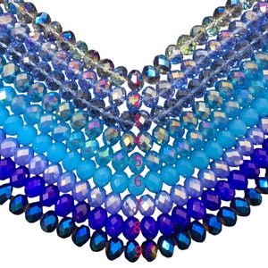 12x9mm Angelic Crystal Faceted Rondelle Strengs 12 inch (ongeveer 35 stuks)