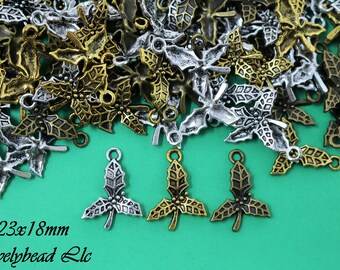 23x18mm Lead Free Pewter Holly Berry Charm (F15378), Christmas Holly Charm