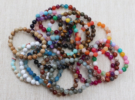 Designer inspired color bling random mixed bracelet charms