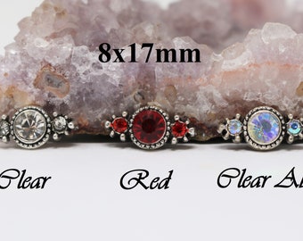 8 x 17 mm Strass Tenn Länkkoppling, Länkkoppling