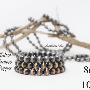 Round Handmade Faux Indian Pearl Bracelets (7.5mm inches)