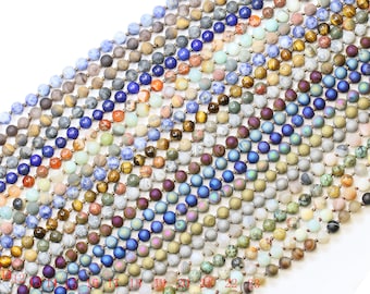 8mm 52-60 inches Double Knotted Gemstone, stone Long Necklaces, 52-60 inches long (8mm) / Pre-knotted Necklace- Assorted Gemstones