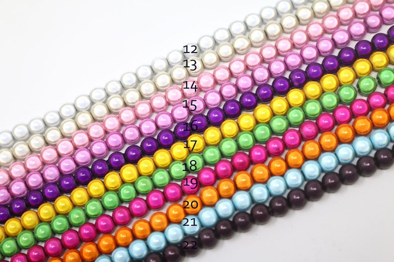 Round Acrylic Miracle Bead Strand, 3D Illusion, Resin Miracle Beads 14 inches long image 2