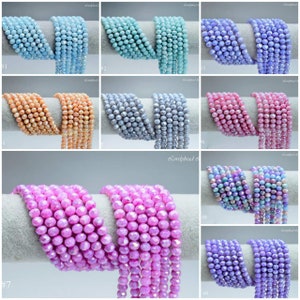 6x4mm Faceted Angelic Crystal Rondelle Bead Strands (17 Inches Long)